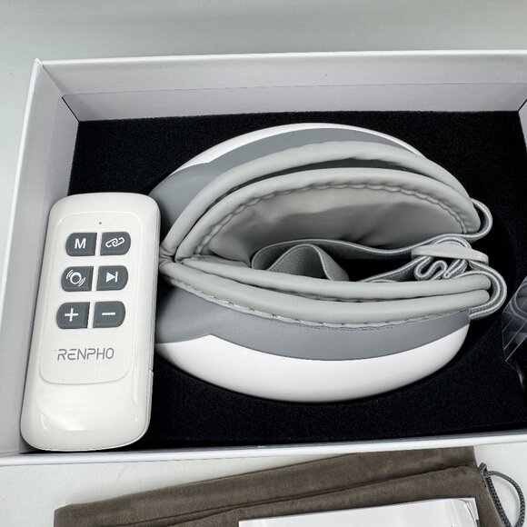 RENPHO Eyeris 1 Eye Massager with Heat Bluetooth Music, White - Improves Sleep - Picture 1 of 6
